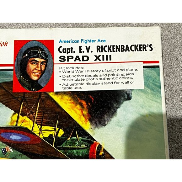 Renwal 1/72 Model Kit Capt. E.V. RICKENBACKER's SPAD XIII Plane NO. 261 - Picture 4 of 10